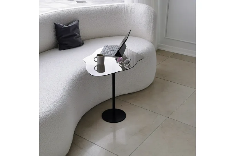 Deluxus Sofabord 60x45x60 cm Oval - Sort - Møbler - Borde - Sofabord