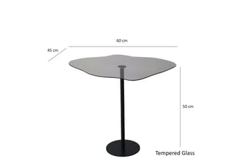 Deluxus Sofabord 60x45x60 cm Oval - Sort - Møbler - Borde - Sofabord