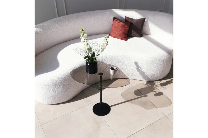 Deluxus Sofabord 60x45x60 cm Oval - Sort - Møbler - Borde - Sofabord