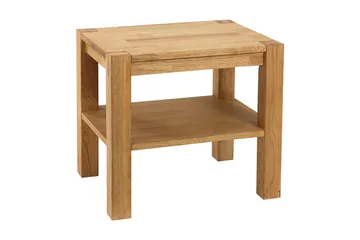 Demottte Sengebord 50 cm med Opbevaring Hylde - Egefinér - Møbler - Borde - Sofabord