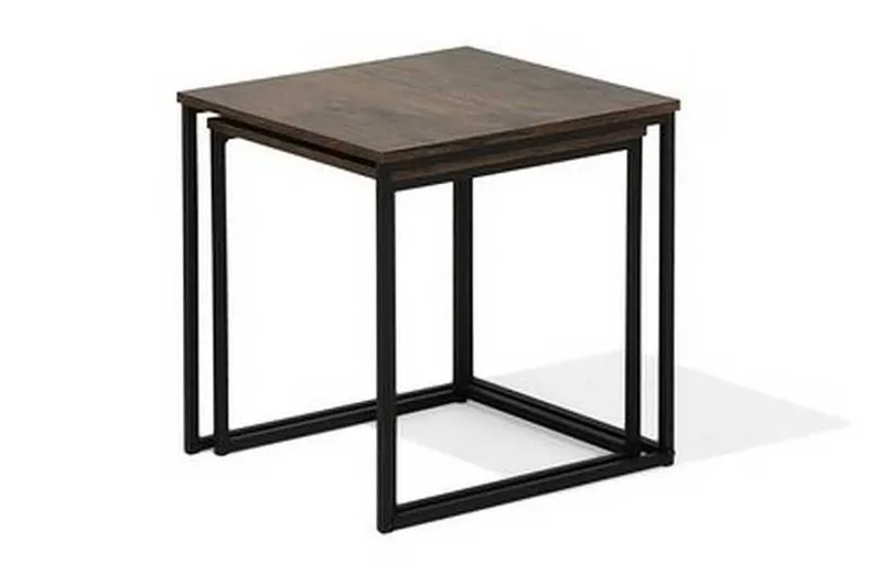 Denny Indskudsbord Sæt Med 2 St - Træ/Natur - Møbler - Borde - Sofabord