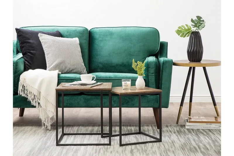 Denny Indskudsbord Sæt Med 2 St - Træ/Natur - Møbler - Borde - Sofabord