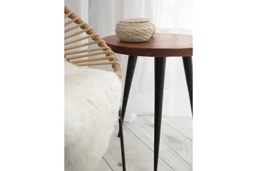 Detah 45 cm Rundt Sofabord i Teak - Brun - Møbler - Borde - Sofabord