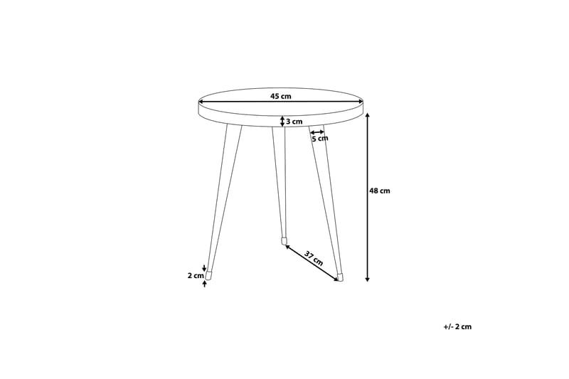 Detah sofabord 45 cm - Træ / natur - Møbler - Borde - Sofabord