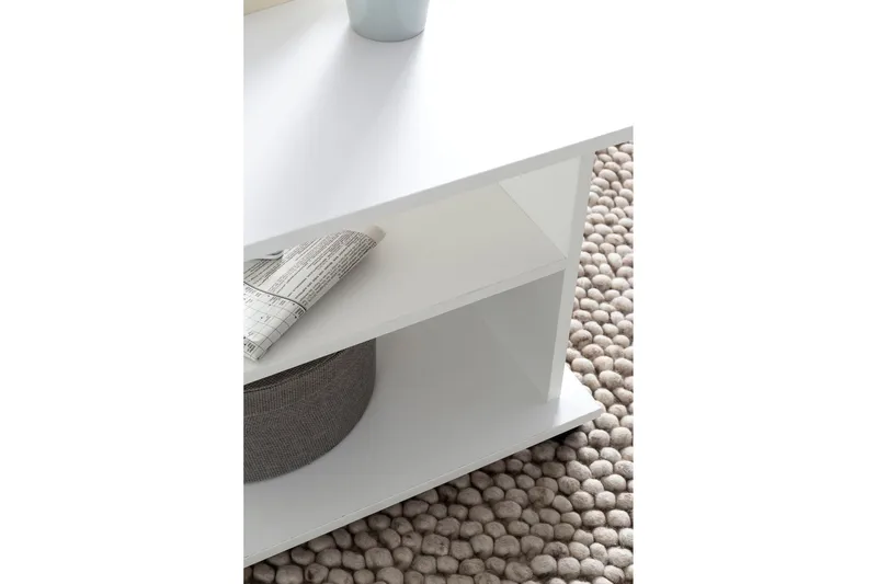 Dewand sofabord 95 cm - Hvid - Møbler - Borde - Sofabord - sofabord med hjul