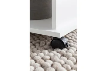 Dewand sofabord 95 cm - Hvid - Møbler - Borde - Sofabord - sofabord med hjul