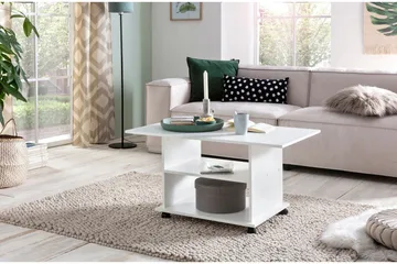 Dewand sofabord 95 cm - Hvid - Møbler - Borde - Sofabord - sofabord med hjul