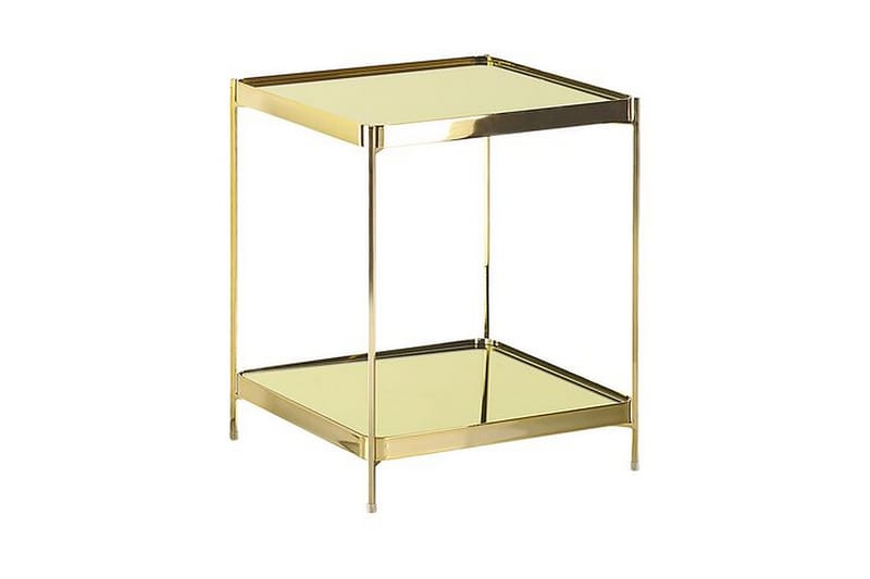 Dinari Sofabord 41 cm - Glas/Guld - Sofabord