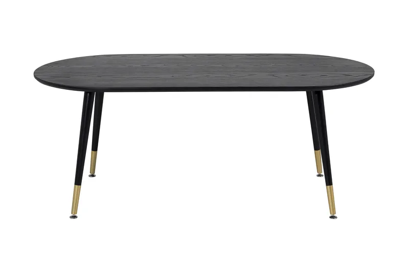 Dipp Sofabord 120 cm, Svart/Messing