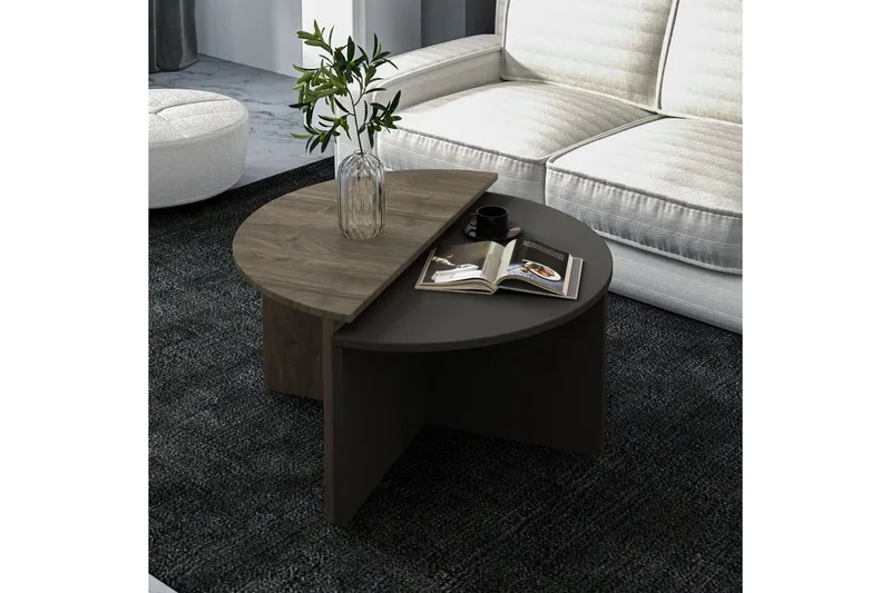 Sofabord Dolcer Valnød / Antracit - Valnød / Antracit - Møbler - Borde - Sofabord
