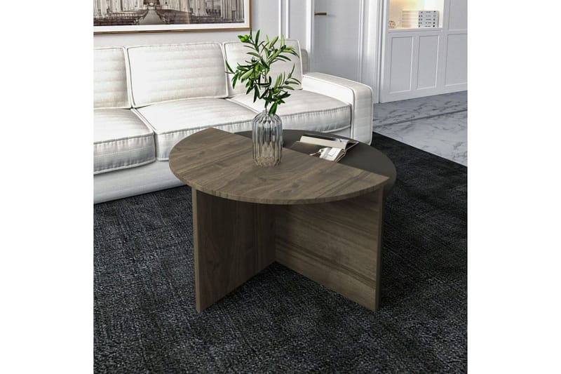 Sofabord Dolcer Valnød / Antracit - Valnød / Antracit - Møbler - Borde - Sofabord