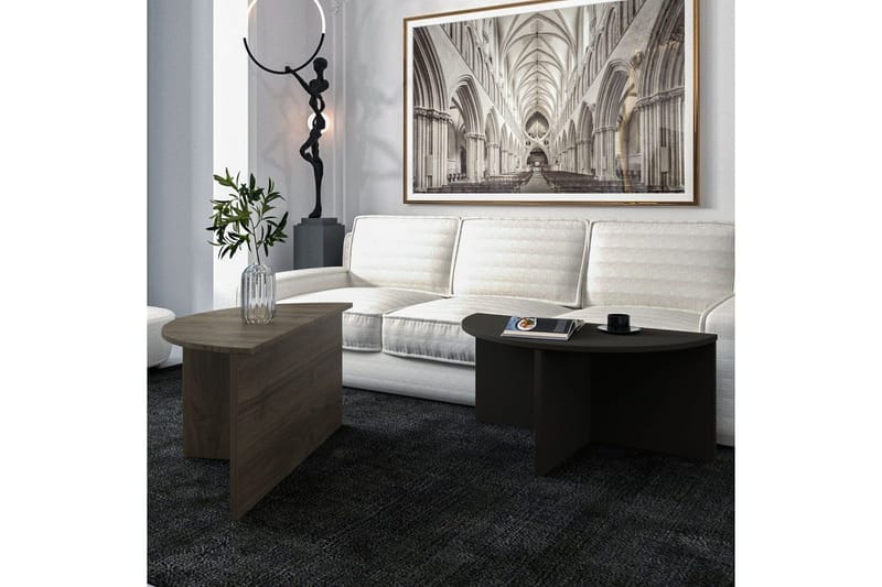 Sofabord Dolcer Valnød / Antracit - Valnød / Antracit - Møbler - Borde - Sofabord