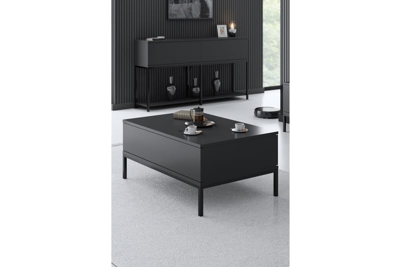 Dorlord Sofabord 90 cm - Grå/Sort - Møbler - Borde - Sofabord
