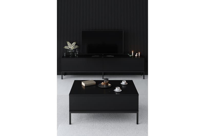 Dorlord Sofabord 90 cm - Sort - Møbler - Borde - Sofabord