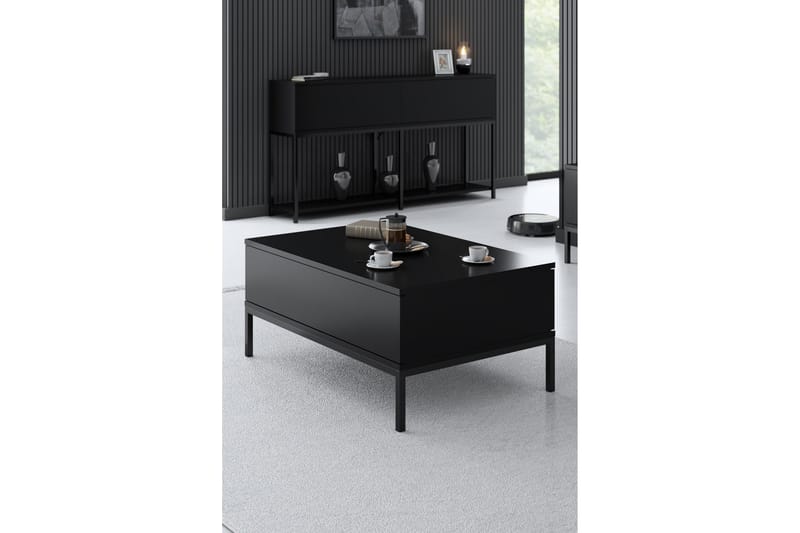 Dorlord Sofabord 90 cm - Sort - Møbler - Borde - Sofabord