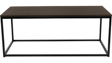 Sofabord Dover 120x60 cm - Mørkebrun egefiner med sortlakerede metalben - Møbler - Borde - Sofabord