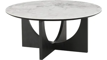 Sofabord Drivor 90 cm - Sortlakeret askefiner - Møbler - Borde - Sofabord