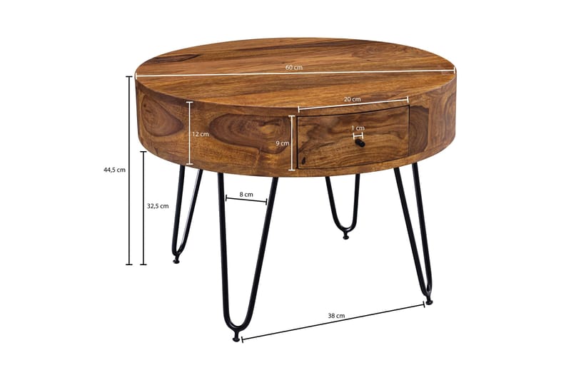 Dulian sofabord 60 cm - Træ / natur - Møbler - Borde - Sofabord