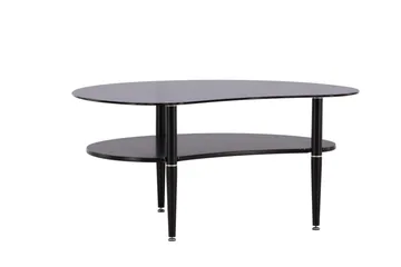 Egg Sofabord 101x80 cm - Sort - Møbler - Borde - Sofabord