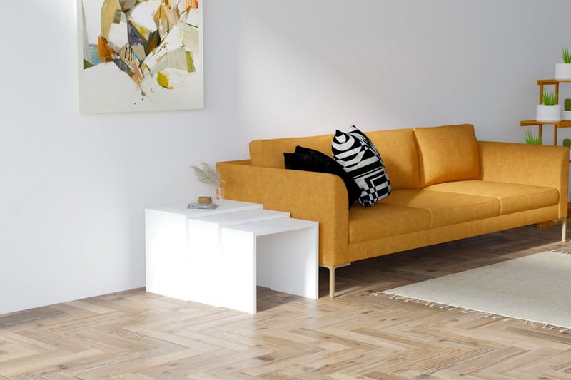 Ellinga Indskudsbord 50x40x50 cm - Hvid - Møbler - Borde - Sofabord