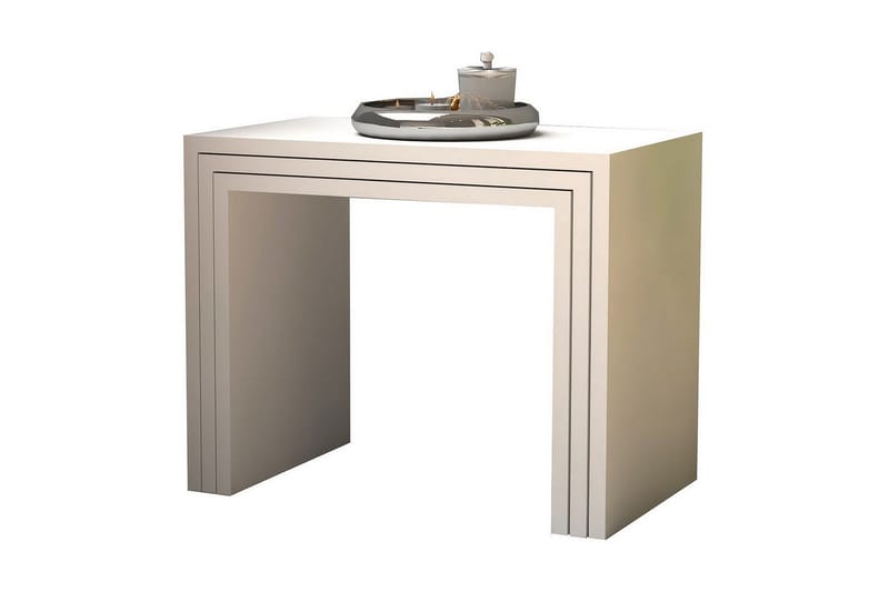 Ellinga Indskudsbord 50x40x50 cm - Hvid - Møbler - Borde - Sofabord