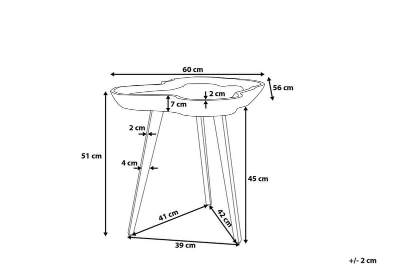 Elsa sofabord 60 cm - Træ / natur - Møbler - Borde - Sofabord