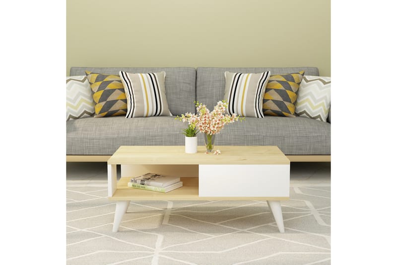 Ergene Sofabord 90x40x90 cm - Blå - Møbler - Borde - Sofabord