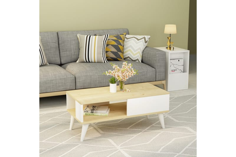 Ergene Sofabord 90x40x90 cm - Blå - Møbler - Borde - Sofabord