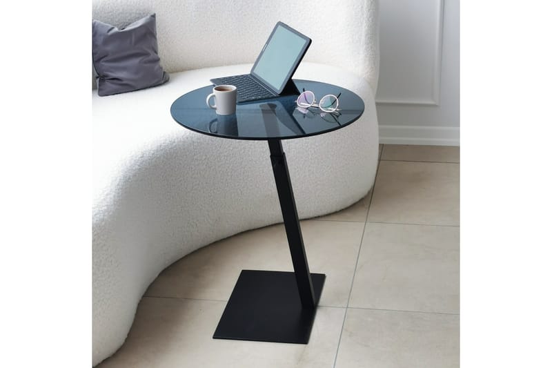 Essexa Sofabord 40x40x40 cm Rundt - Sort - Møbler - Borde - Sofabord