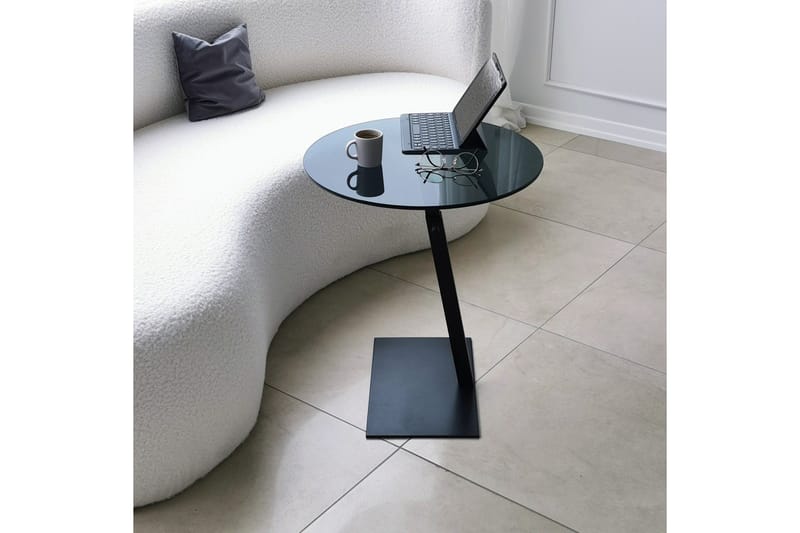 Essexa Sofabord 40x40x40 cm Rundt - Sort - Møbler - Borde - Sofabord