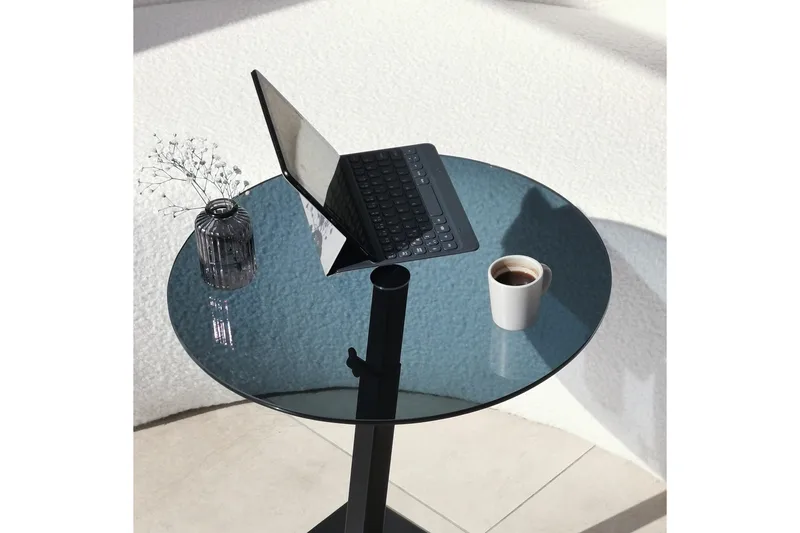 Essexa Sofabord 40x40x40 cm Rundt - Sort - Møbler - Borde - Sofabord