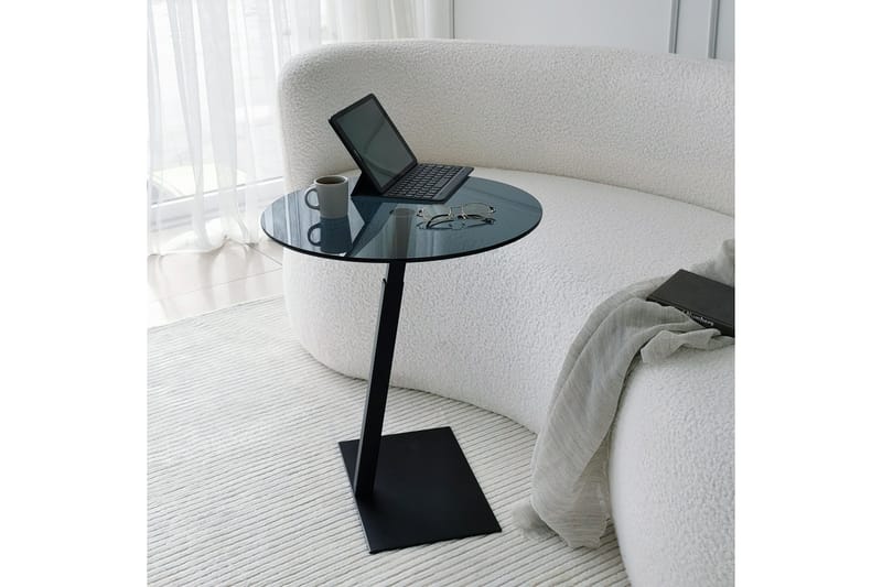 Essexa Sofabord 40x40x40 cm Rundt - Sort - Møbler - Borde - Sofabord