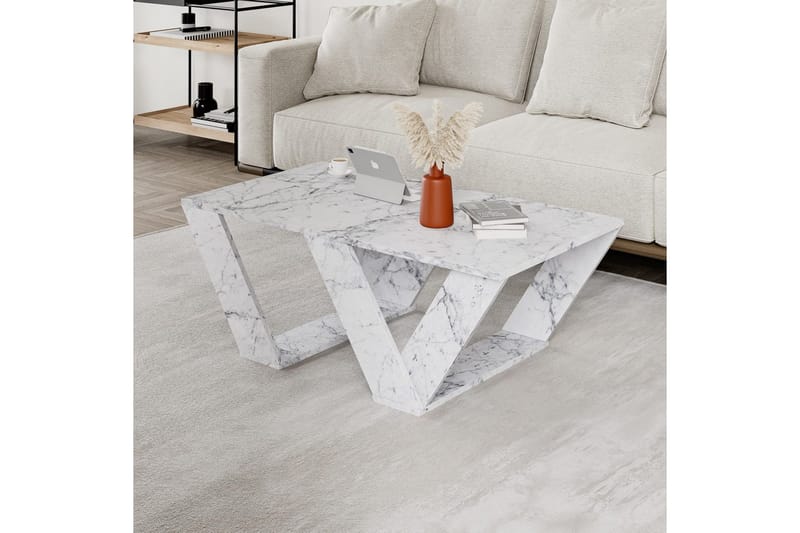 Sofabord Eviren Carrara Marmor - Carrara Marmor - Møbler - Borde - Sofabord