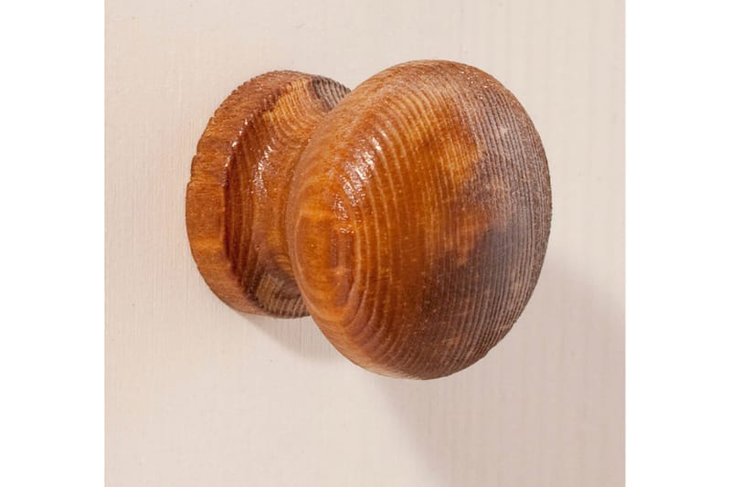 Evonne Sofabord 60 cm med Opbevaring Skuffe + Hylde - Hvid/Brun - Møbler - Borde - Sofabord