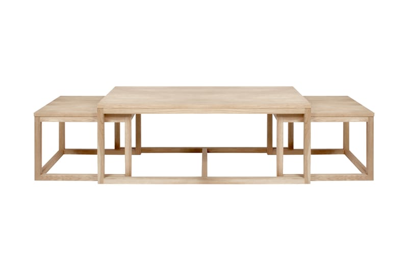 Fabian Sofabord 120 cm - Bok/Beige - Møbler - Borde - Sofabord