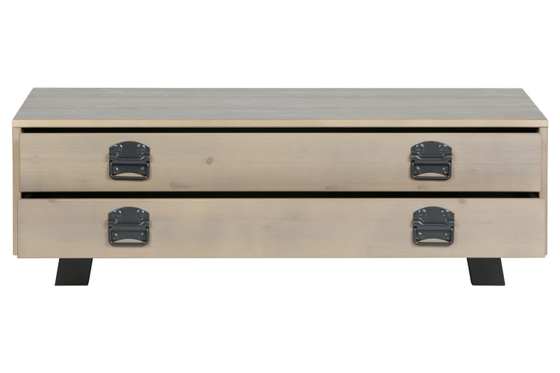 Factory Sofabord 110 cm med Opbevaring Skuffe - Beige/Grå - Møbler - Borde - Sofabord