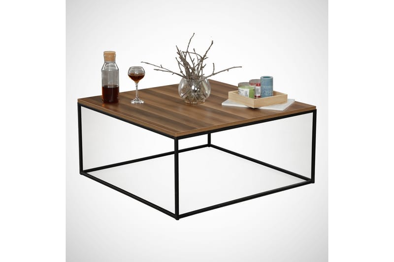Falan Sofabord 75 cm - Brun/Sort - Møbler - Borde - Sofabord