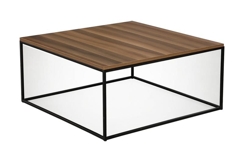 Falan Sofabord 75 cm, Brun/Sort