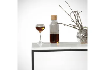 Falan Sofabord 75 cm Marmormønster - Hvid/Sort - Møbler - Borde - Sofabord