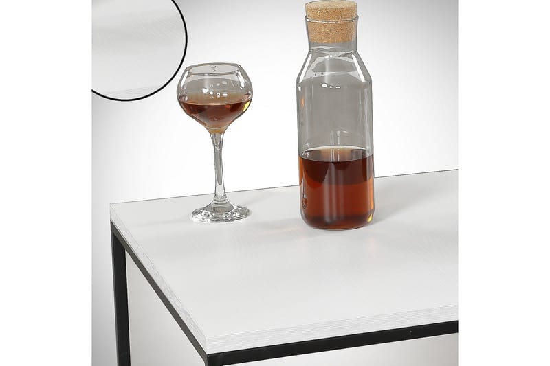 Falan Sofabord 95 cm - Hvid/Sort - Møbler - Borde - Sofabord