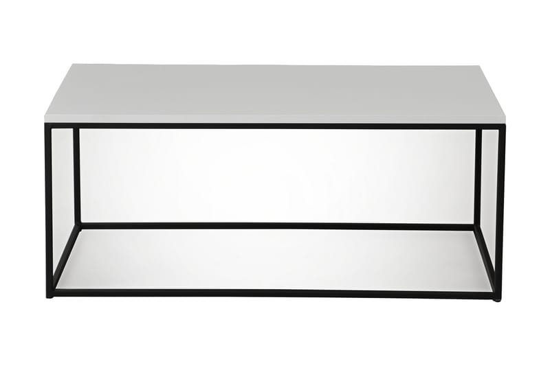 Falan Sofabord 95 cm - Hvid/Sort - Møbler - Borde - Sofabord