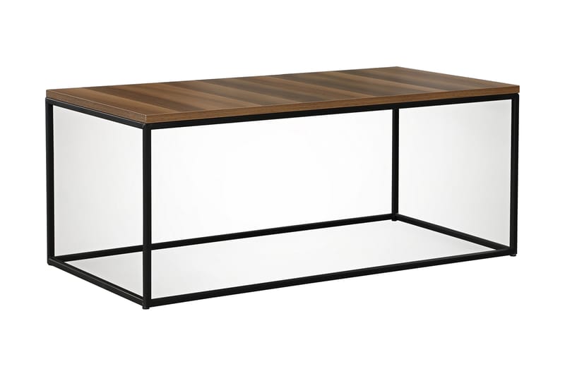 Falan Sofabord 95 cm - Mørkebrun/Sort - Møbler - Borde - Sofabord