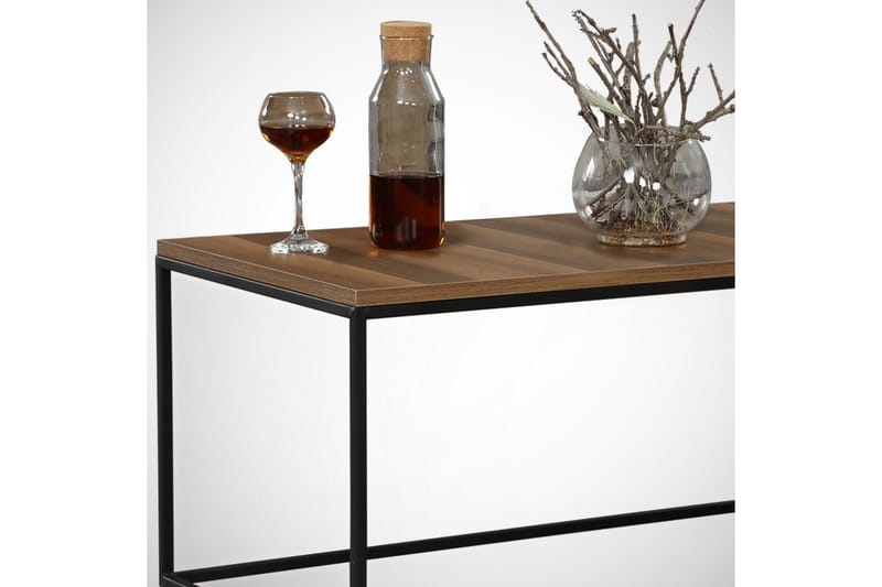 Falan Sofabord 95 cm - Mørkebrun/Sort - Møbler - Borde - Sofabord