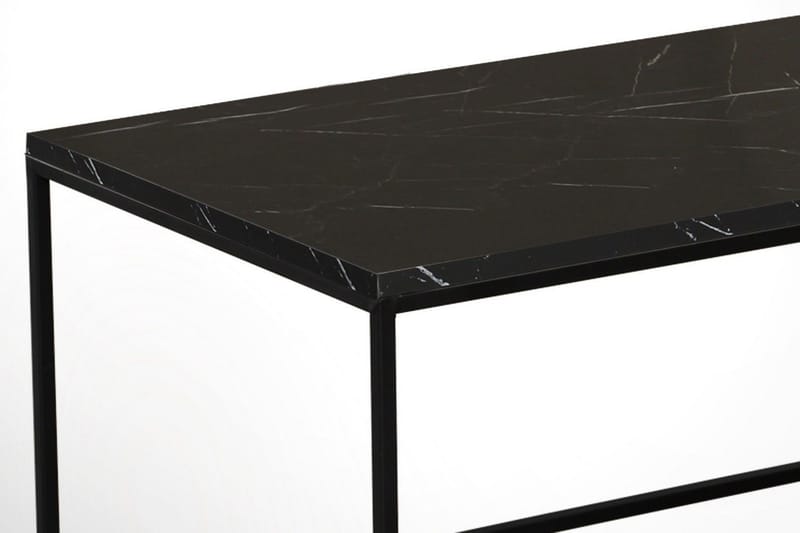 Falan Sofabord 95 cm Marmormønster - Sort - Møbler - Borde - Sofabord