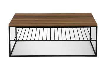 Falan Sofabord 95 cm med Hylde Ribber