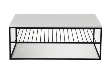 Falan Sofabord 95 cm med Opbevaring Hylder Ribber