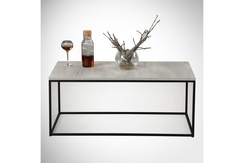 Falan Sofabord 95 cm - Natur/Sort - Møbler - Borde - Sofabord