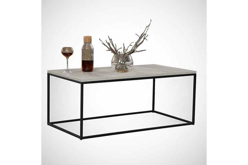 Falan Sofabord 95 cm - Natur/Sort - Møbler - Borde - Sofabord