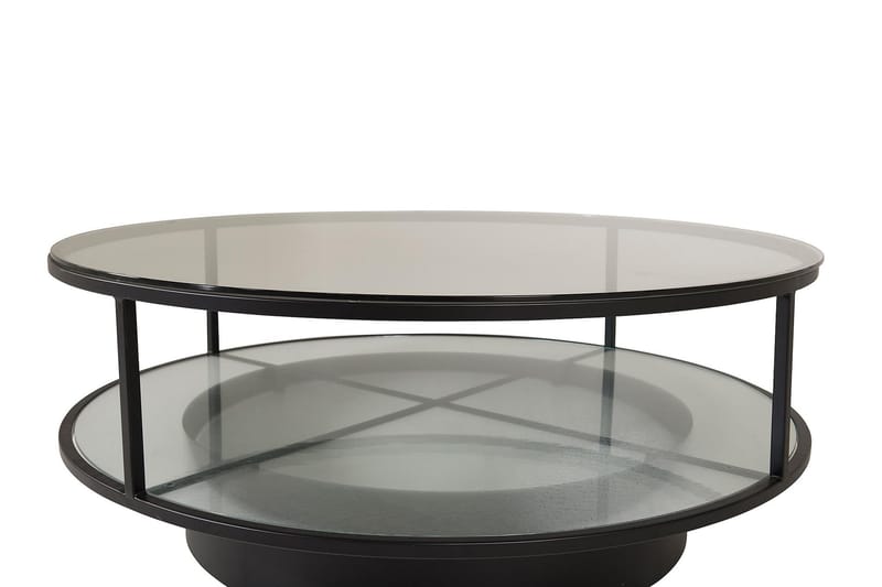 Falsterbo Sofabord Rundt 100 cm - Transparent - Møbler - Borde - Sofabord
