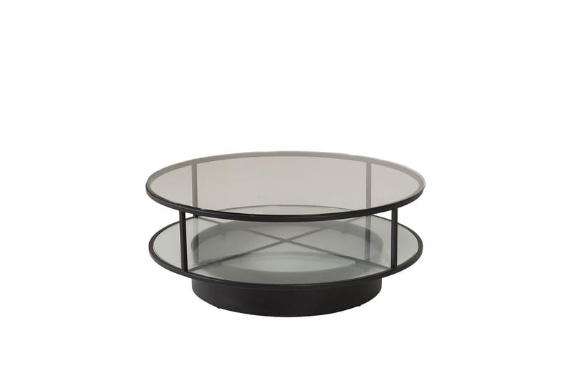 Falsterbo Sofabord Rundt 100 cm - Transparent - Møbler - Borde - Sofabord